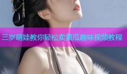 三岁萌娃教你轻松卖黄瓜趣味视频教程