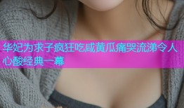 华妃为求子疯狂吃咸黄瓜痛哭流涕令人心酸经典一幕