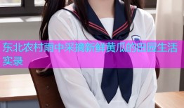 东北农村雨中采摘新鲜黄瓜的田园生活实录