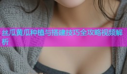 丝瓜黄瓜种植与搭建技巧全攻略视频解析