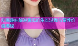 动画趣味解说黄瓜的生长过程与营养价值揭秘