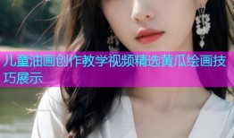 儿童油画创作教学视频精选黄瓜绘画技巧展示