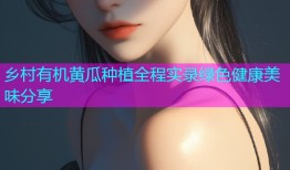 乡村有机黄瓜种植全程实录绿色健康美味分享