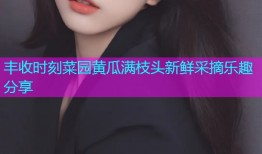 丰收时刻菜园黄瓜满枝头新鲜采摘乐趣分享
