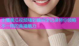 主播黄瓜视频精彩瞬间全记录带你领略不一样的直播魅力