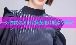 一分钟教你切出完美黄瓜片轻松又美观