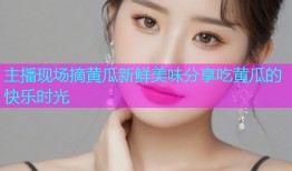 主播现场摘黄瓜新鲜美味分享吃黄瓜的快乐时光