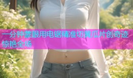 一分钟蒙眼用电锯精准切黄瓜片创奇迹惊艳全场