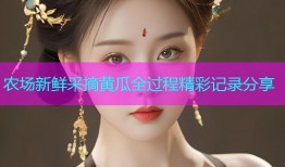 农场新鲜采摘黄瓜全过程精彩记录分享