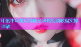 印度市场黄瓜销售全攻略视频教程实操详解