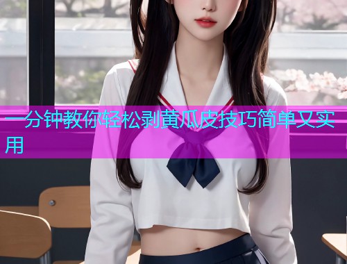 一分钟教你轻松剥黄瓜皮技巧简单又实用