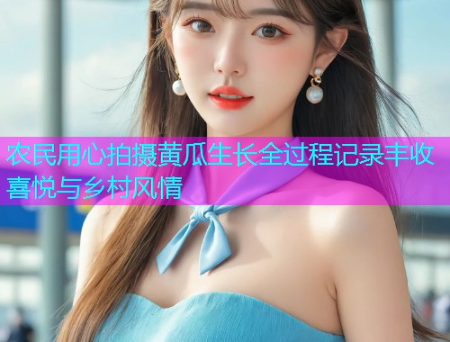 农民用心拍摄黄瓜生长全过程记录丰收喜悦与乡村风情